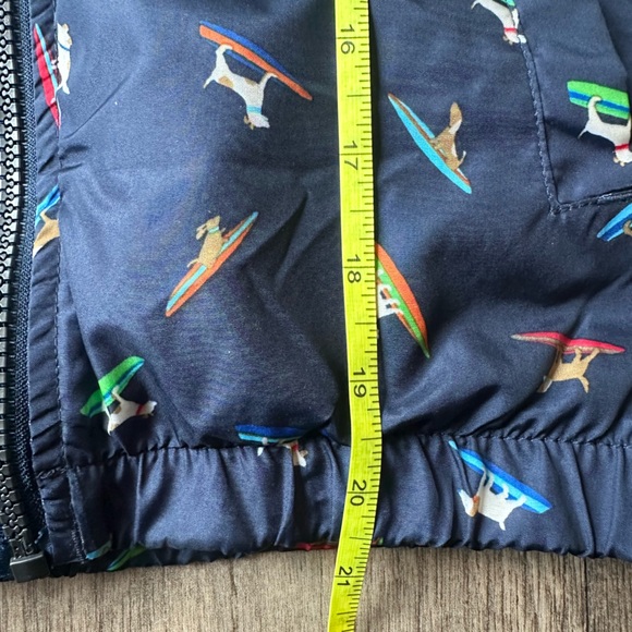 London Fog Navy Kids' Rain Jacket with Surfing Dogs - Picture 5 of 5
